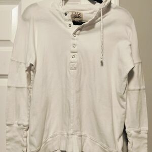 White Hooded Men’s Shirt